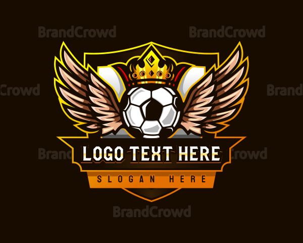 Soccer Wings Crown Logo