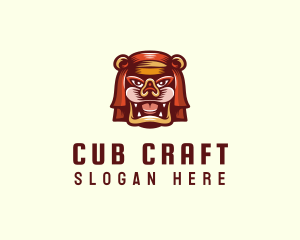 Cub - Wild Bear Head logo design