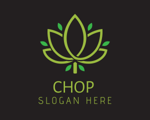 Eco Friendly - Herb Marijuana Therapy logo design