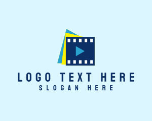 Media Player - Video Film Studio logo design