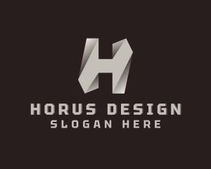 Fabrication Metalworks Letter H logo design