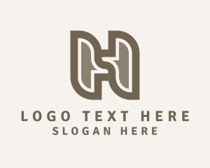 Letter Ga - Modern Professional Firm Letter H logo design