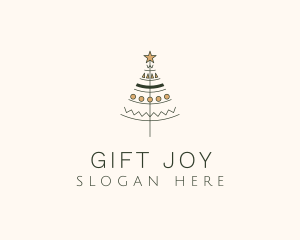 Christmas Star Decoration  logo design