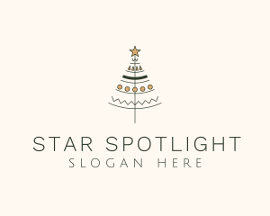 Christmas Star Decoration  logo design