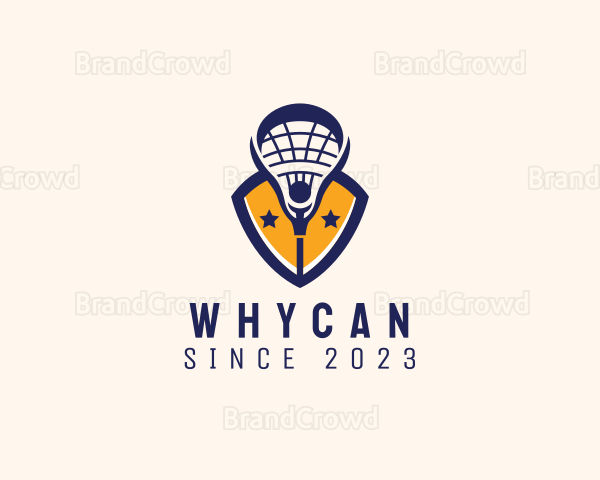 Lacrosse Sports Crest Logo