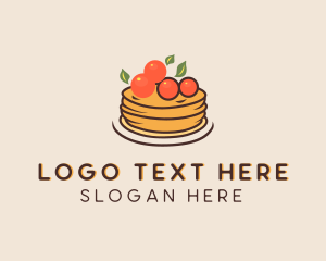 Patisserie - Cherry Pancake Pastry logo design