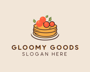 Cherry Pancake Pastry logo design