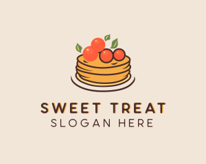 Pastry - Cherry Pancake Pastry logo design