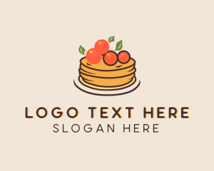 Confectionery - Cherry Pancake Pastry logo design