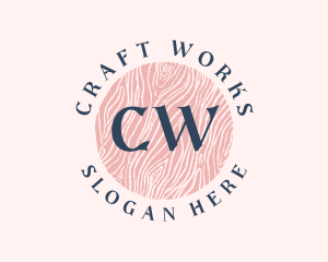 Feminine Wood Craft logo design