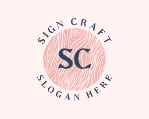 Feminine Wood Craft logo design