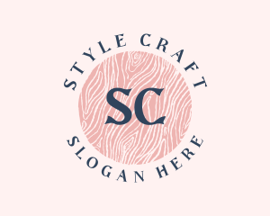 Feminine Wood Craft logo design