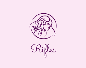 Fuschia - Female Floral Hairstyle logo design