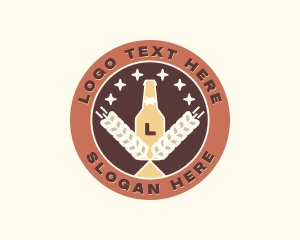 Bottle - Wheat Beer Brewery logo design