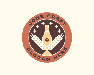 Wheat Beer Brewery logo design