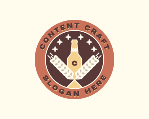 Wheat Beer Brewery logo design