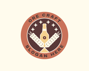 Wheat Beer Brewery logo design