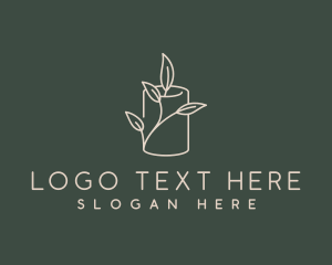 Religion - Candle Leaf Flame logo design