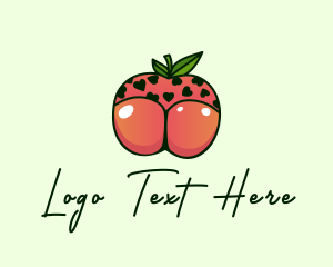 Adult Entertainer - Sexy Peach Underwear logo design