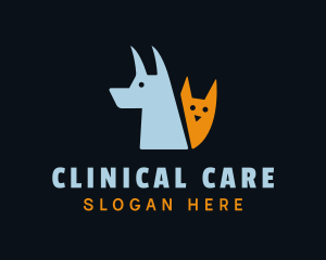 Cat Dog Animal Clinic logo design