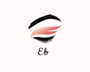 Feminine - Eyeliner Makeup Cosmetics logo design