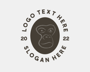 Homo Sapiens - Wild Ape Gorilla logo design