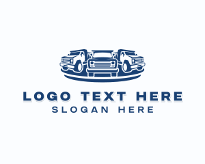 Pickup Truck Transport Logo