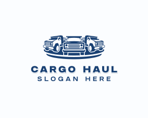 Pickup Truck Transport logo design