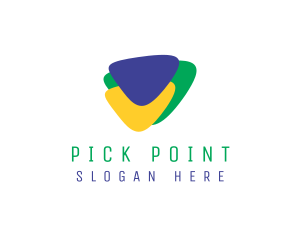 Pick - Brazil Guitar Pick logo design