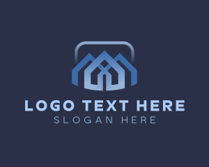 Roofing - House Subdivision Property logo design