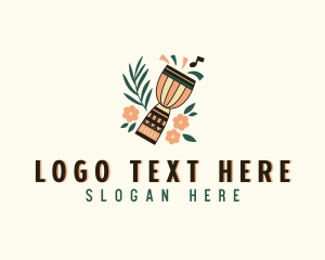 Traditional - Native African Drum logo design