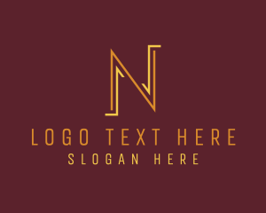 Architect - Interior Design Firm Letter N logo design