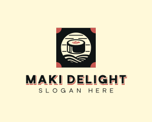 Maki - Japanese Maki Sushi logo design