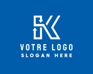 Arrow Letter K Company Logo