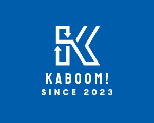 Arrow Letter K Company logo design