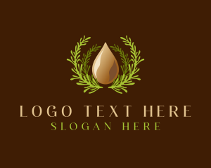 Plant - Natural Leaf Oil logo design