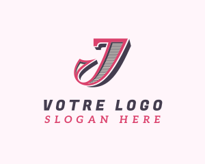 Fashion Tailoring Boutique Letter J Logo