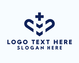 Healthy - Medical Care Hear logo design