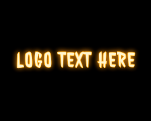 Fun - Neon Horror Gaming logo design