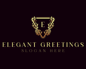 Elegant Wreath Ornament logo design