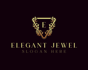 Elegant Wreath Ornament logo design