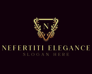 Elegant Wreath Ornament logo design