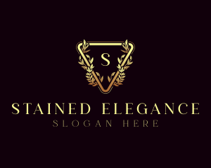 Elegant Wreath Ornament logo design