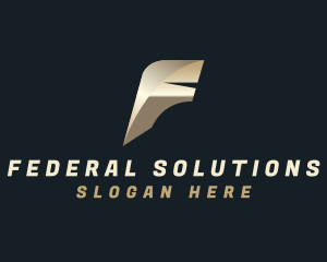 Logistics Freight Courier Letter F logo design