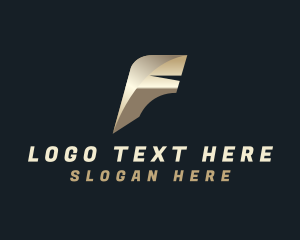 Courier - Logistics Freight Courier Letter F logo design