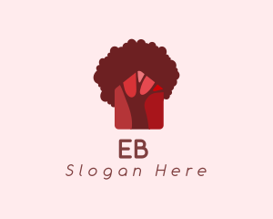 Natural - Red Tree House logo design