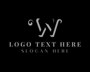 Negative Space - Stylish Firm Letter W logo design