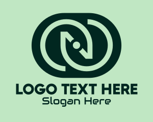 Web Design - Green Tech Letter N logo design