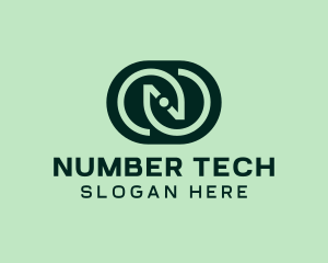 Green Tech Letter N  logo design