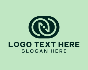Technician - Green Tech Letter N logo design